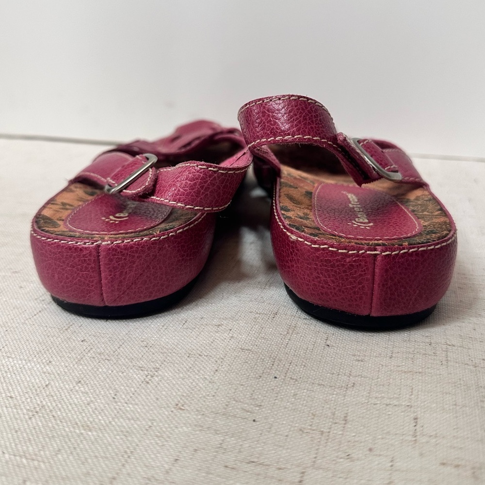 🌺 Bare Traps Hot Pink Leather Sandals – Size 10M - Picture 3 of 11